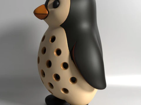 3D Printing Penguin Sprouter Seed Chia Radish microgreens Lentil sprouts Germinator 3D Model