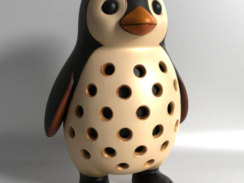 3D Printing Penguin Sprouter Seed Chia Radish microgreens Lentil sprouts Germinator 3D Model