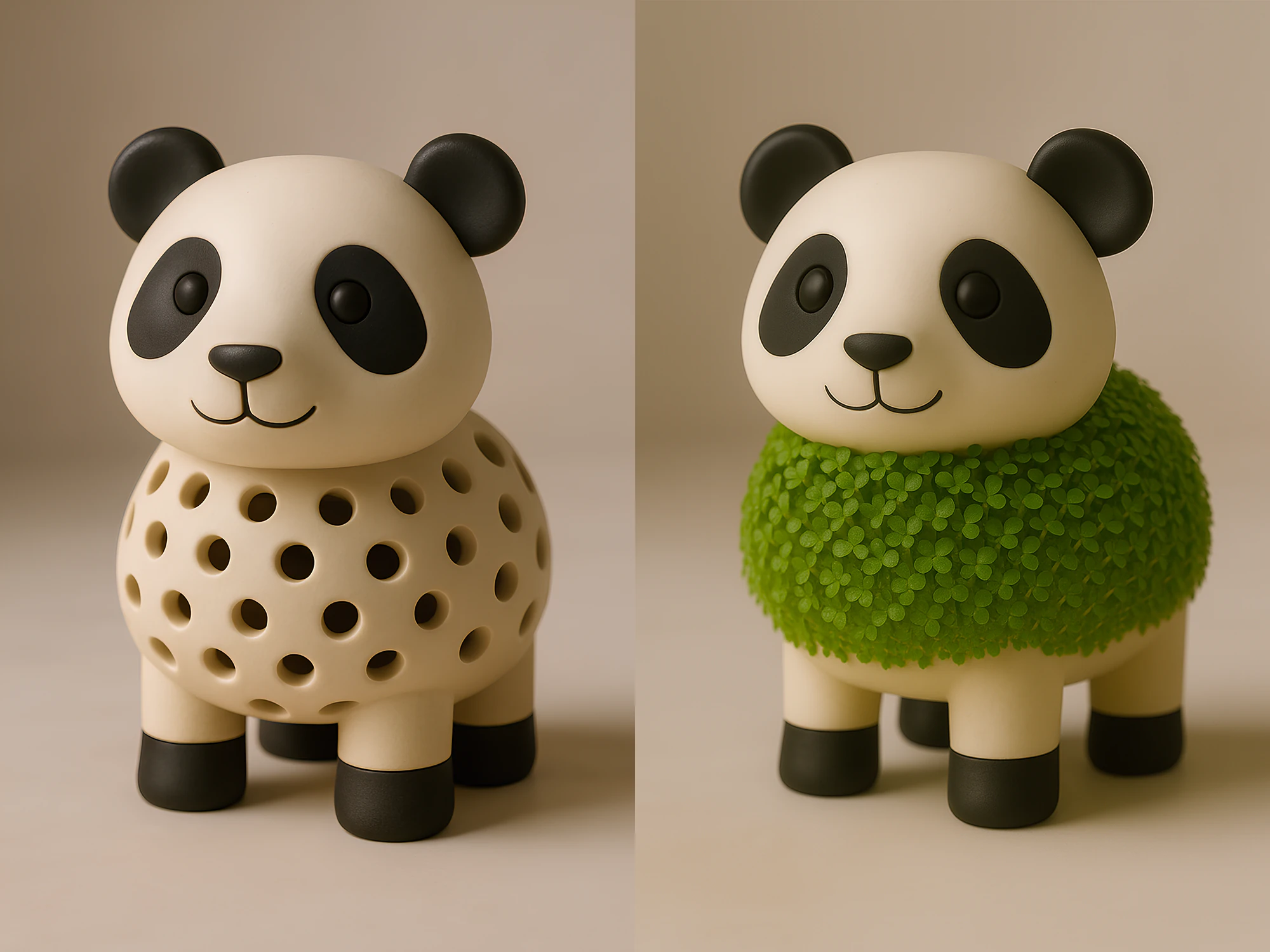 3D Printing Panda Sprouter Seed Chia Radish microgreens Lentil sprouts Germinator 3D Model .c4d .max .obj .3ds .fbx .stl .blend 