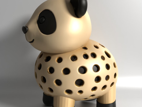 Pencetakan 3D Benih Sprouter Panda Chia Lobak microgreens Germinator kecambah Lentil Model 3D