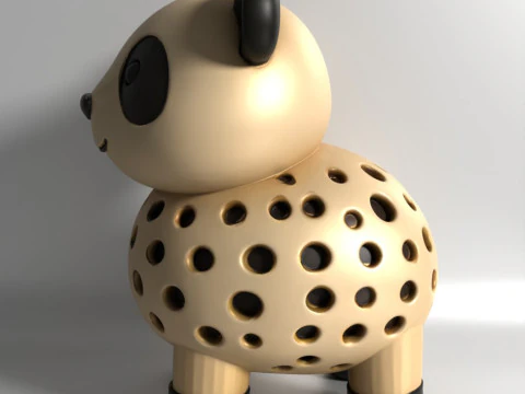 3D Printing Panda Sprouter Seed Chia Radish microgreens Lentil sprouts Germinator 3D Model