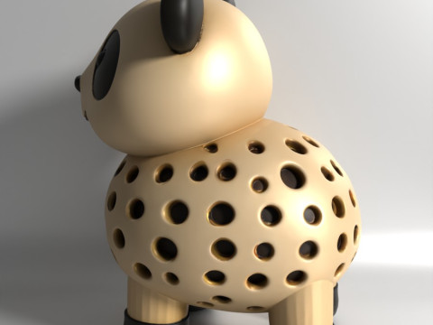 Pencetakan 3D Benih Sprouter Panda Chia Lobak microgreens Germinator kecambah Lentil Model 3D