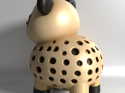 Pencetakan 3D Benih Sprouter Panda Chia Lobak microgreens Germinator kecambah Lentil Model 3D