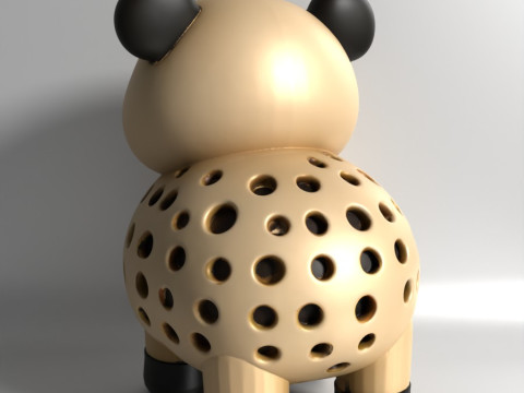 Pencetakan 3D Benih Sprouter Panda Chia Lobak microgreens Germinator kecambah Lentil Model 3D