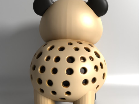 Pencetakan 3D Benih Sprouter Panda Chia Lobak microgreens Germinator kecambah Lentil Model 3D