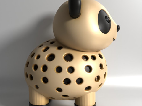 Pencetakan 3D Benih Sprouter Panda Chia Lobak microgreens Germinator kecambah Lentil Model 3D