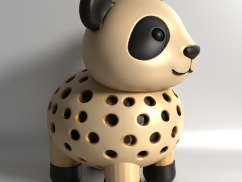 Pencetakan 3D Benih Sprouter Panda Chia Lobak microgreens Germinator kecambah Lentil Model 3D