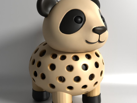 Pencetakan 3D Benih Sprouter Panda Chia Lobak microgreens Germinator kecambah Lentil Model 3D