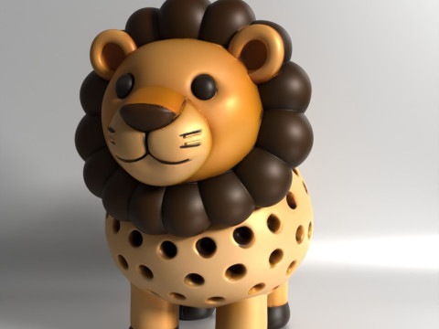 3D Printing Lion Sprouter Seed Chia Radish microgreens Lentil sprouts Germinator 3D मॉडल