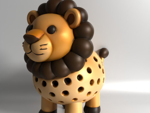 3D Printing Lion Sprouter Seed Chia Radish microgreens Lentil sprouts Germinator 3D मॉडल