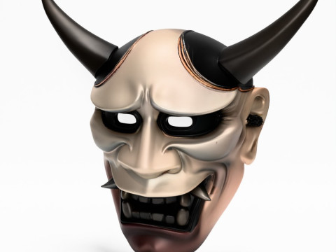 3D Printing Japanese Hannya Noh Kabuki Nipponese toy Model 3D