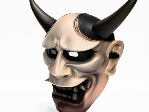 3D Printing Japanese Hannya Noh Kabuki Nipponese toy Model 3D