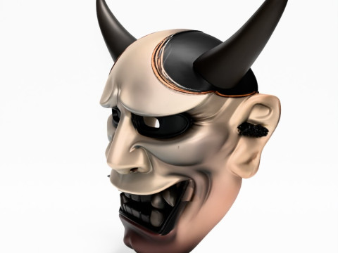 3D Printing Japanese Hannya Noh Kabuki Nipponese toy Model 3D