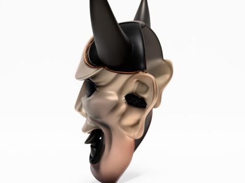3D Printing Japanese Hannya Noh Kabuki Nipponese toy Model 3D
