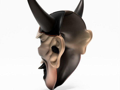 3D Printing Japanese Hannya Noh Kabuki Nipponese toy Model 3D