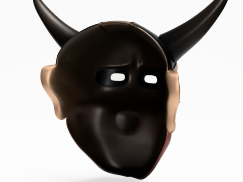 3D Printing Japanese Hannya Noh Kabuki Nipponese toy Model 3D