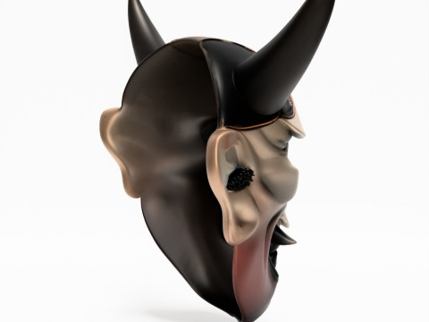 3D Printing Japanese Hannya Noh Kabuki Nipponese toy Model 3D