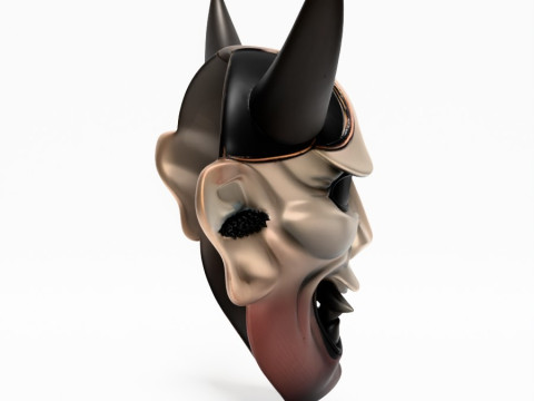 3D Printing Japanese Hannya Noh Kabuki Nipponese toy Model 3D