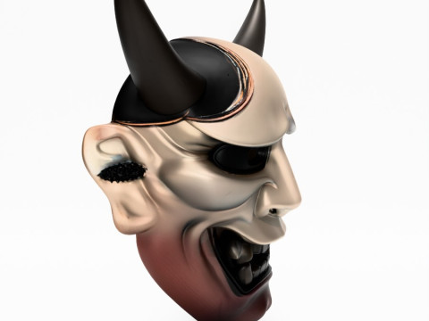 3D Printing Japanese Hannya Noh Kabuki Nipponese toy Model 3D