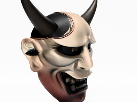 3D Printing Japanese Hannya Noh Kabuki Nipponese toy Model 3D