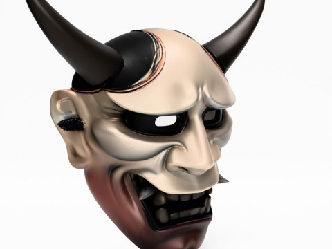 3D Printing Japanese Hannya Noh Kabuki Nipponese toy Model 3D