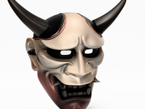 3D Printing Japanese Hannya Noh Kabuki Nipponese toy Model 3D