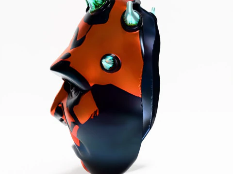 3D Printing Darth Maul Mask Horn toy 3D Model
