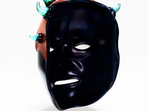 3D Printing Darth Maul Mask Horn toy 3D Model