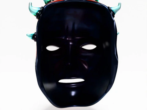 3D Printing Darth Maul Mask Horn toy 3D Model