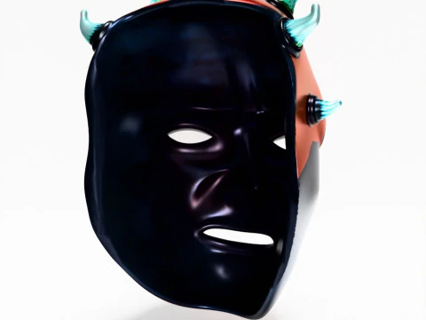 3D Printing Darth Maul Mask Horn toy 3D Model
