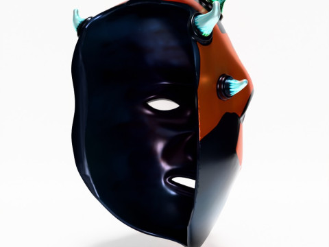 3D Printing Darth Maul Mask Horn toy Model 3D