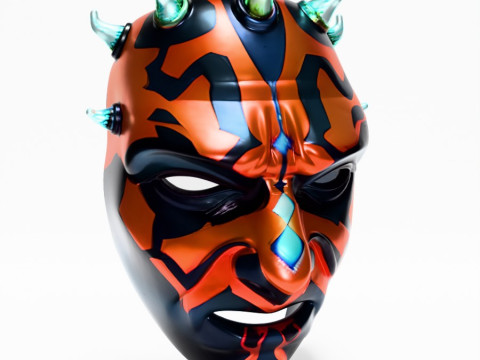 3D Printing Darth Maul Mask Horn toy Model 3D