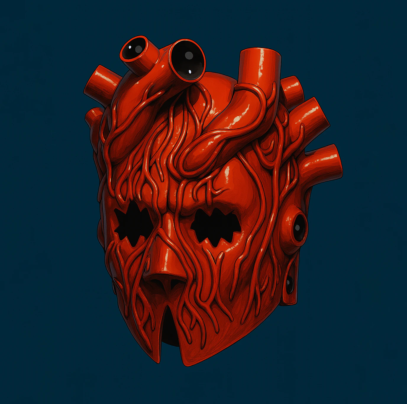 3D-Druck Shin Heart Mask Anime Manga Dorohedoro Spielzeug 3D Modell .c4d .max .obj .3ds .fbx .stl .blend 