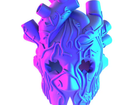 3D-Druck Shin Heart Mask Anime Manga Dorohedoro Spielzeug 3D Modell