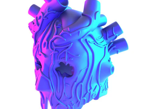 3D-Druck Shin Heart Mask Anime Manga Dorohedoro Spielzeug 3D Modell