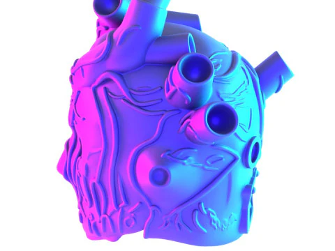 3D-Druck Shin Heart Mask Anime Manga Dorohedoro Spielzeug 3D Modell