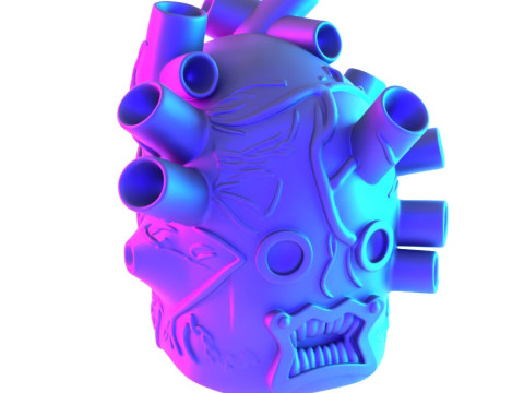 3D Printing Shin Heart Mask Anime Manga Dorohedoro toy 3D Модель