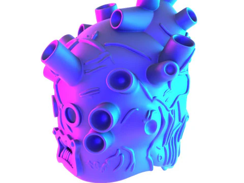 3D-Druck Shin Heart Mask Anime Manga Dorohedoro Spielzeug 3D Modell