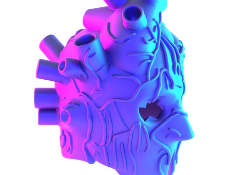 3D-Druck Shin Heart Mask Anime Manga Dorohedoro Spielzeug 3D Modell