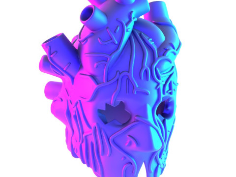 3D Printing Shin Heart Mask Anime Manga Dorohedoro toy 3D Модель