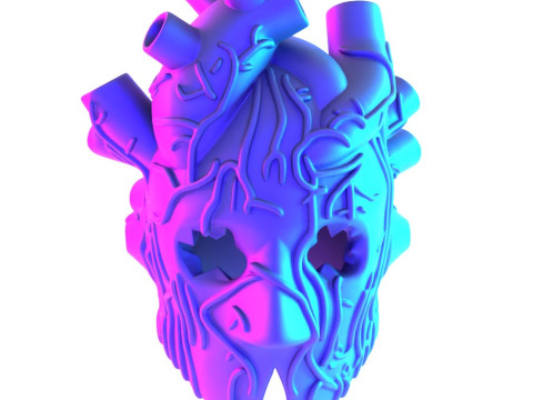 3D Printing Shin Heart Mask Anime Manga Dorohedoro toy 3D Модель
