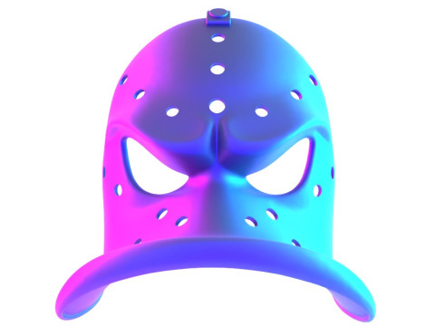 3D Printing Daffy Duck Hockey Mask toy Modelo 3D