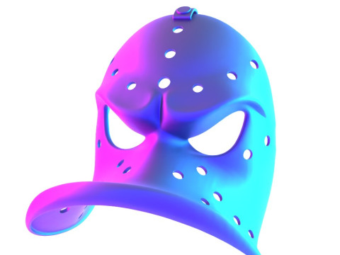 3D Printing Daffy Duck Hockey Mask toy Modelo 3D