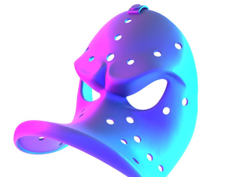 3D Printing Daffy Duck Hockey Mask toy Modelo 3D