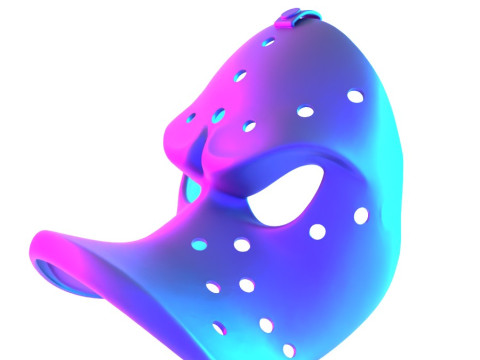 3D Printing Daffy Duck Hockey Mask toy Modelo 3D