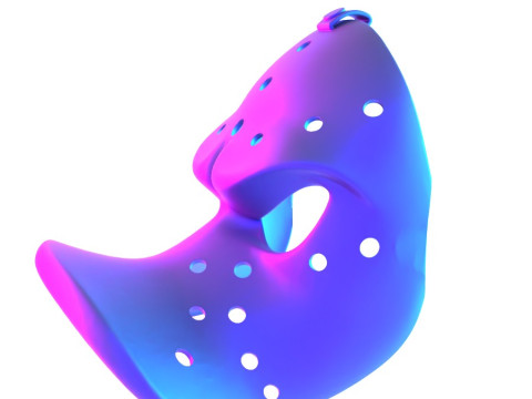 3D Printing Daffy Duck Hockey Mask toy Modelo 3D
