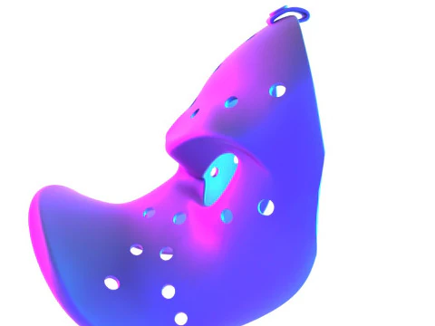 3D-printen Daffy Duck hockeymasker speelgoed 3D Model