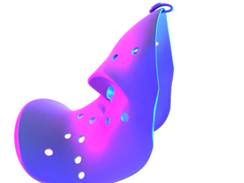 3D-printen Daffy Duck hockeymasker speelgoed 3D Model