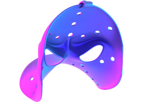 3D Printing Daffy Duck Hockey Mask toy Modelo 3D
