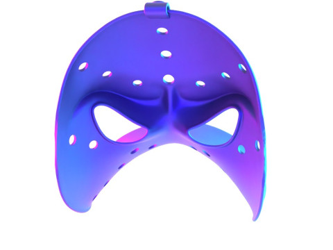 3D Printing Daffy Duck Hockey Mask toy Modelo 3D